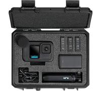 INCHOICASES Funda rígida portátil impermeable para accesorios de cámara GoPro Hero 13, compatible con GoPro Hero 12/11/10/9 y cargador de batería dual/Max, trípode, 3 ranuras para batería