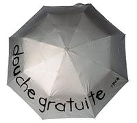 Incidence Paris Paragua Plegable, Douche gratuite Gris Argent (Plateado) - 85590