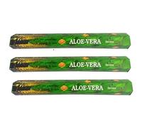 Incienso 3 Cajas Aloe Vera Sac 60 Varillas Armoniza Ambiente Eleva el Espíritu Genera Sensación de Bienestar Hogar Palos Varas