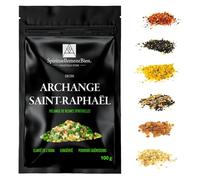 Incienso Arcángel Rafael - Resina sagrada y auténtica en grano 100 g - Para quemador de incienso o fragancia - Aclaración - Durabilidad - Potencias curativas