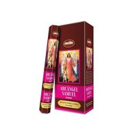 Incienso Arcángel Samuel AUM Fragrances - Caja de 6 cajitas de Incienso de 20 barritas - Armonía Familiar y contra Envidia - HOSTENATURA