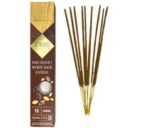 Incienso Aroma Trio Palo Santo, Salvia Blanca y Sándalo - Trio Series 1 cajetilla 15gr. - HOSTENATURA