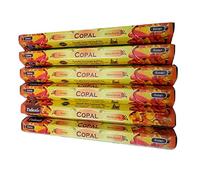Incienso Aromático Copal, Incienso Natural Aromaterapia, Barras de Incienso, Caja 6 Paquetes de 20 Unidades c.u., Gran Duración