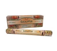 Incienso Aromático Eucalipto | Incienso Natural Aromaterapia | Barras de Incienso | Caja 6 Paquetes de 20 Unidades c.u. | Gran Duración