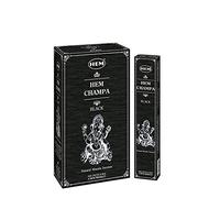 Incienso Black Champa Hem - 12 Cajetillas de 15 Gramos Cada una