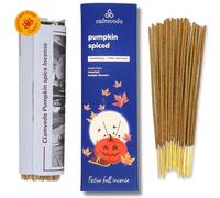 Incienso Calabaza Especiada Invierno Natural - (80 Varitas) Sin Carbon Incienso, Hechos con Flores Recicladas | Aroma Dulce, Afrutado y Festivo | Ideal para Decoración Halloween