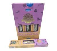 Incienso DE EUCALIPTO ORGANICO EN Varilla DE LA Marca ULLA Caja Completa DE 25 Gramos Cada UNA EN Total 300 Gramos DE UNA DURACION APROXIMADA Cada Varilla DE Unas Dos Horas