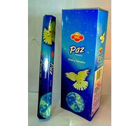 Incienso De la Paz ( Rosa y Sandalo), 6 paquetes de 20 varillas /u, total de 120 varillas