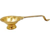 Incienso de latón alcanfor Jyot Dhoop Dhuni Sambrani, Loban, Bakhor, quemador para fragancia y espiritual para el hogar, templo, oración, paquete de 1 quemador de alcanfor (Jyot)