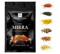 Incienso de Resina 100% Natural Sagrado Puro en Grano 50g- 100g para Fumigación, Quemador de Perfume o Incensario - Alternativa a Incienso en Barra o Cono (Mirra, 50 gr)