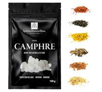 Incienso de Resina 100% Natural Sagrado Puro en Grano 50g- 100g para Fumigación, Quemador de Perfume o Incensario - Alternativa a Incienso en Barra o Cono (Alcanfor, 100 gr)