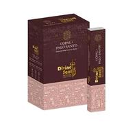 Incienso Divine Soul Copal + Palo Santo Masala - 12 x 15 g | Barras de Fragancia enrolladas a Mano con Adhesivo de Kohl | Aromático y Relajante para la meditación, los sueños y la positividad