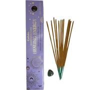 Incienso Goloka Manifestaciones Energía Sanadora Incienso Lavanda con Mineral de Aventurina Verde - 15gr. - HOSTENATURA