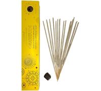 Incienso Goloka Manifestaciones Gratitud Incienso Olíbano con Mineral de Ojo de Tigre - 15gr. - HOSTENATURA