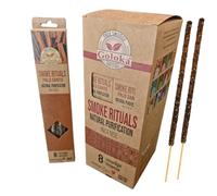 Incienso Goloka Orgánico Palo Santo Natural Hecho a Mano 100% Natural Ecológico Sahumerio - Caja Completa con 12 Paquetes de 8 Varillas