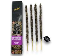 Incienso Lavanda y Romero Éxito Manifest Sree Vani Lavander & Rosemary Success - Incienso Artesanal - 4 barritas Gruesas - HOSTENATURA