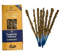 Incienso Mini Palo Santo Buena Onda Fragancia Oriental Aromanza Argentina - 8 Sahumerios 40min duración - Meditación - HOSTENATURA