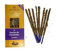 Incienso Mini Palo Santo Buena Onda Noches de Ensueños Aromanza Argentina - 8 Sahumerios 40min duración - Pasión - HOSTENATURA