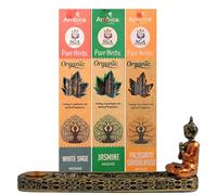 Incienso Natural Palo Santo Nag Champa Ecologico Aromaterapia Meditacion Quemador De Incienso 3 Aromas Al Azar