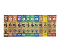 Incienso Natural Sin Tóxicos - Pack Surtido de 6 Aromas Diferentes - Aromas Relajantes como Lavanda, Sándalo, Palo Santo y Más - Ideal para Yoga, Meditación y Bienestar (V)