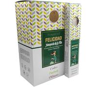 Incienso Natural Vijayshree Felicidad - Satisfacción de Nuestras metas, Deseos y propósitos - 12 Paquetes de 25 g