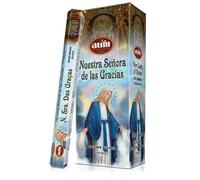 Incienso Nuestra Señora de Las Gracias AUM Fragrances - Caja de 6 cajitas de Incienso de 20 barritas - Obtener Pedidos - HOSTENATURA