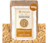 Incienso Olibano Puro & Natural en Granos 100g - Resina Artesanal de Boswellia (Frankincense) en Grano para Aromaterapia, Meditación y Rituales Espirituales Sin Tóxicos