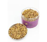 Incienso Perfumado en Granos, Incienso Litúrgico Griego en Granos Pequeños, Perfume de Ámbar 100g, Incienso Natural para Acceder con Carbones para Incienso, Receta Original del Monte Athos