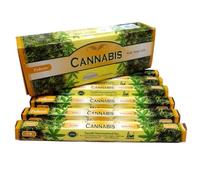 Incienso Premium DE Cannabis. Limpieza energética. Incienso Cannabis Natural. Total 120 Varillas. Limpieza, ENERGIAS. Autentico inciendo Natural. Hecho en India.