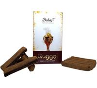 Incienso Premium Dhoop Guggal Balaji Premium Wet Dhoop - Cajita con 10 barritas de Incienso dhoop - HOSTENATURA