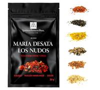 Incienso Religioso Litúrgico - Resina Eritrea en Granos Fumigación y Oraciones Sagradas, Intenciones Divinas Alternativa Incienso Barra Cono Fabricación Artesanal (María desata los Nudos, 50 gr)