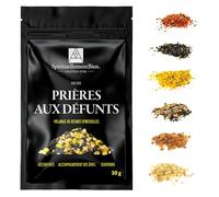 Incienso Religioso Litúrgico - Resina Eritrea en Granos Sagrada - Fumigación y Oraciones Sagradas, Intenciones Divinas - Wicca - Alternativa Incienso en Barra-Cono (Oraciones por los difuntos, 50 gr)