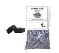 Incienso Resina en Grano, 100g, con 2 Pastillas de Encendido, Aroma Sagrado (Benjuí)