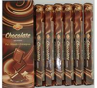 incienso sac chocolate , pack de 6 ,120 varillas , hexagonal