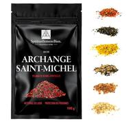 Incienso Sagrado Ángeles y Arcángeles - Resina Eritrea en Granos - Fumigación y Oraciones Sagradas, Intenciones Divinas - Alternativa Barra-Cono - Fabricación Artesanal (Arcángel San Miguel, 100 gr)