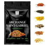 Incienso Sagrado Ángeles y Arcángeles - Resina Eritrea en Granos - Fumigación y Oraciones Sagradas, Intenciones Divinas - Alternativa Barra-Cono - Fabricación Artesanal (Arcángel San Gabriel, 50 gr)