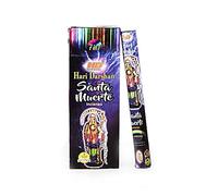 Incienso Santa Muerte Hari Darshan - 1 Caja con 6 Paquetes Hexagonales con 20 Varillas Cada uno.