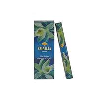 Incienso Vainilla Sac .- 1 Caja de 6 Paquetes Hexagonales con 20 Varillas Cada uno.