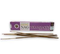 Incienso Yoga Sanación Golden NAG Yoga Healing Vijayshree Fragance - 1 Cajetilla de 15gr. - HOSTENATURA