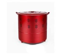 Incinerador,Barril para quemar, Jaula incineradora de acero inoxidable con tapa, barriles for quemar residuos exteriores, incinerador jardín(Red,A)