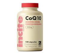 Incite Nutrition Cápsulas de Coenzima Q10. 120 Cápsulas de CoQ10 (200mg). Q10, Antioxidante para un Envejecimiento Saludable. 2 Meses de Coenzima (Ubiquinol) para la Salud del Corazón