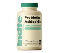 Incite Nutrition Comprimidos de Cultivos Vivos de Acidophilus 10 mil Millones de UFC. Complemento para 4 Meses de Lactobacillus Acidophilus. Salud Intestinal y Digestiva. Para Vegetarianos y Veganos