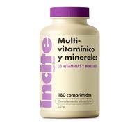 Incite Nutrition Multivitamínico. 180 Tabletas Veganas, con 23 Vitaminas y Minerales. Suministro para 6 Meses. Apoyo Inmune, Energía, Salud Ósea. Aptas para Vegetarianos y Veganos