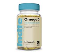 Incite Nutrition Omega 3 Cápsulas de Aceite de Pescado 2000 mg. 360 Cápsulas Blandas. Ácidos Grasos Omega 3 EPA y DHA para 6 Meses. Sin OGM, Producido en el Reino Unido, Sin Regusto a Pescado