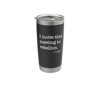 INCITO A ESTE ENCUENTRO A LA REBELIÓN Pankhurst Feminist Meme Vaso térmico de acero inoxidable de doble pared