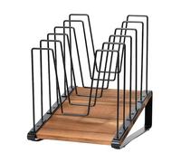 Inclined Desk File Organizer - Office Folder Storage Holder | 27.4x20x19.6cm Compact Sorting Rack with 730g Lightweight Build, Study Room Desktop Organizer for Home Office School Document Management