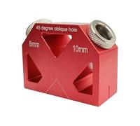 Inclined Hole Locator | 45-Degree Precision Woodworking Drilling Jig | Inclined Hole Positioner | for Woodworking Furniture Frames Crafts Cabinet Deck Home Improvement Stairs Handrail