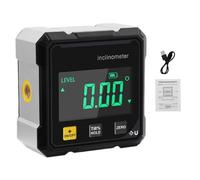 Inclinometer, Digital Degree Angle Finder, Magnetic Level Gauge, Precision Tilt Measurement Device, for Stud Framing, Miter Saw, Machinery, Car, Table, Construction, Workshop, 2.4x2.4x1.22 inches