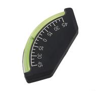 Inclinómetro 45° Indicador de nivel para vehículos todoterreno, ATV, camiones y barcos - Carcasa ABS con bola de acero, 90 × 42 × 10 mm, negro/amarillo
