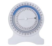 Inclinómetro de burbujas de terapia física, herramienta de rango de movimiento, compatible con evaluación articular y espinal, medición de flexión, (azul)